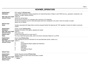 RCRA Handler Information Form