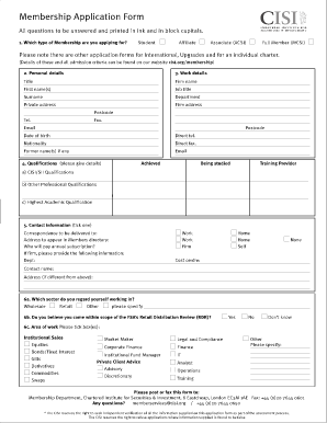 Membership Application Form