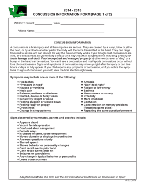 Concussion Information Form
