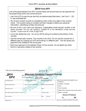 Wisconsin Electronic Payment Voucher