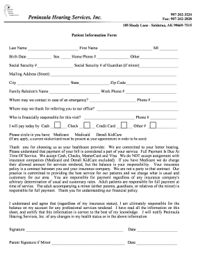 Patient Information Form