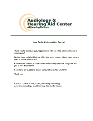 New Patient Information Packet