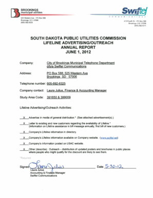 South Dakota Lifeline Discount Application
