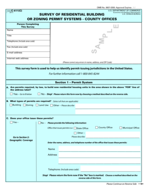 Survey of Residential Building Permit Systems