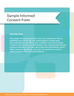 Opioid Therapy Informed Consent Form