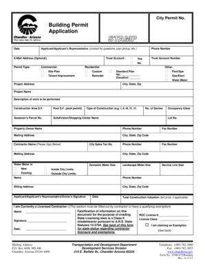 Arizona Building Permit Application