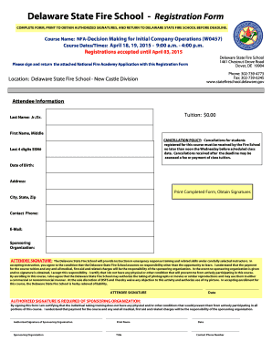 NFA Student Identification Number Registration Form