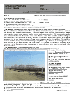 California Historical Resource Evaluation Form
