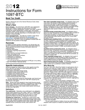 Form 1097-BTC Instructions