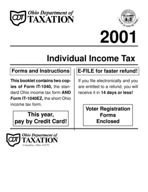 Ohio Individual Income Tax Form IT-1040