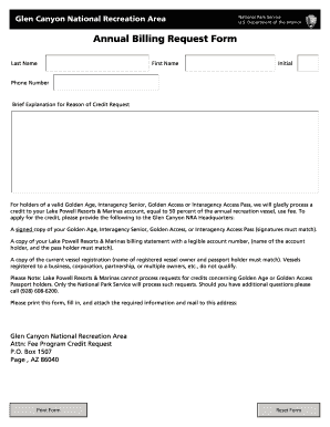 Annual Billing Request Form