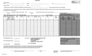 Illinois Grain Warehouse Claim Form