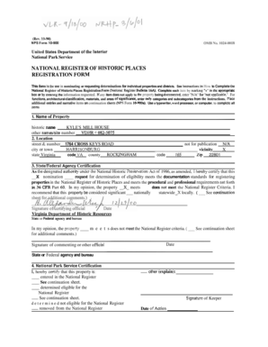 National Register of Historic Places Registration Form