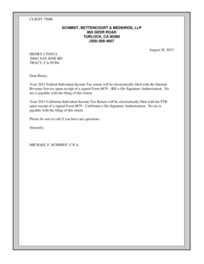 2011 US Individual Income Tax Return