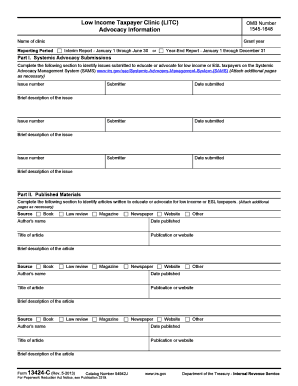 IRS Low Income Taxpayer Clinic Advocacy Report