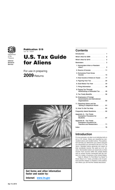 US Tax Guide for Aliens