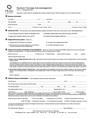 Mississippi Retirement Plan Purchase Form