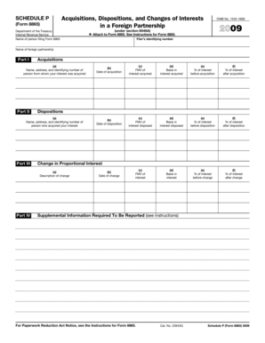Form 8865 Schedule P