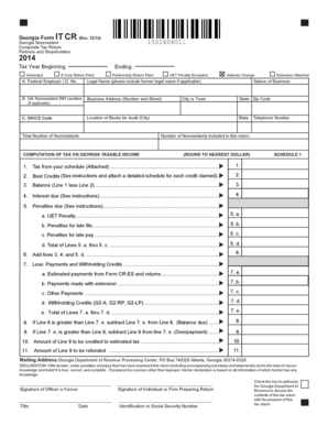 Georgia Nonresident Composite Tax Return