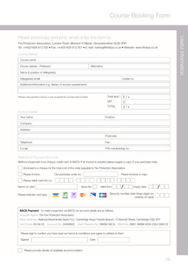 Course Booking Form