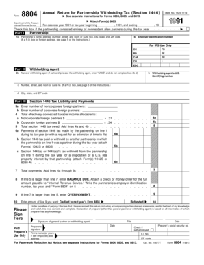 IRS Form 8804