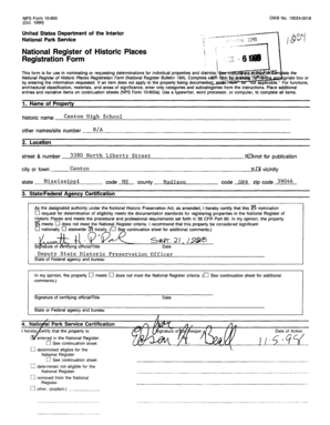 National Register of Historic Places Registration Form