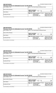 Michigan Fiduciary Estimated Income Tax Voucher