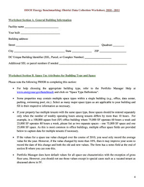 District Energy Benchmarking Worksheet