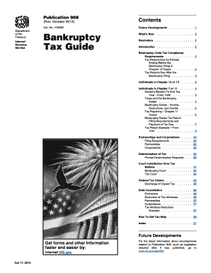 IRS Bankruptcy Tax Guide