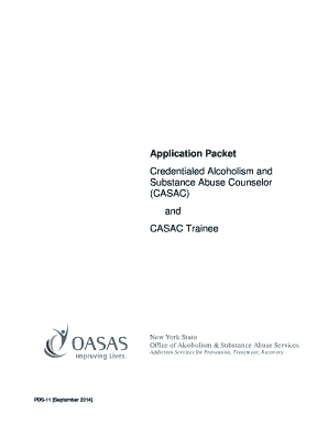 Credentialed Alcoholism and Substance Abuse Counselor Application