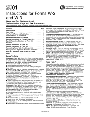 W-2 and W-3 Instructions