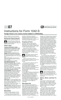 Instructions for Form 1042-S