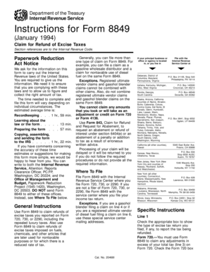 Instructions for Form 8849