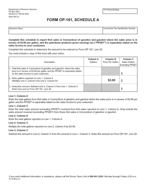 Connecticut Gasoline Sales Tax Form