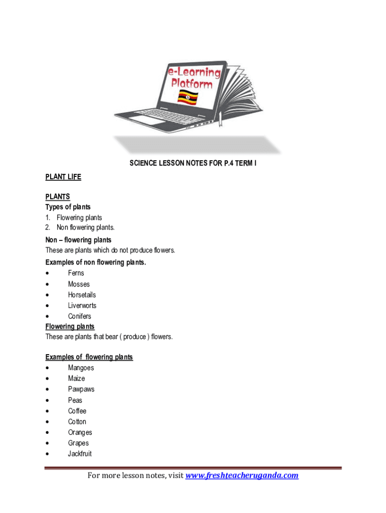 Fillable Online Let's Classify Plants Part 3 Flowering or Non
