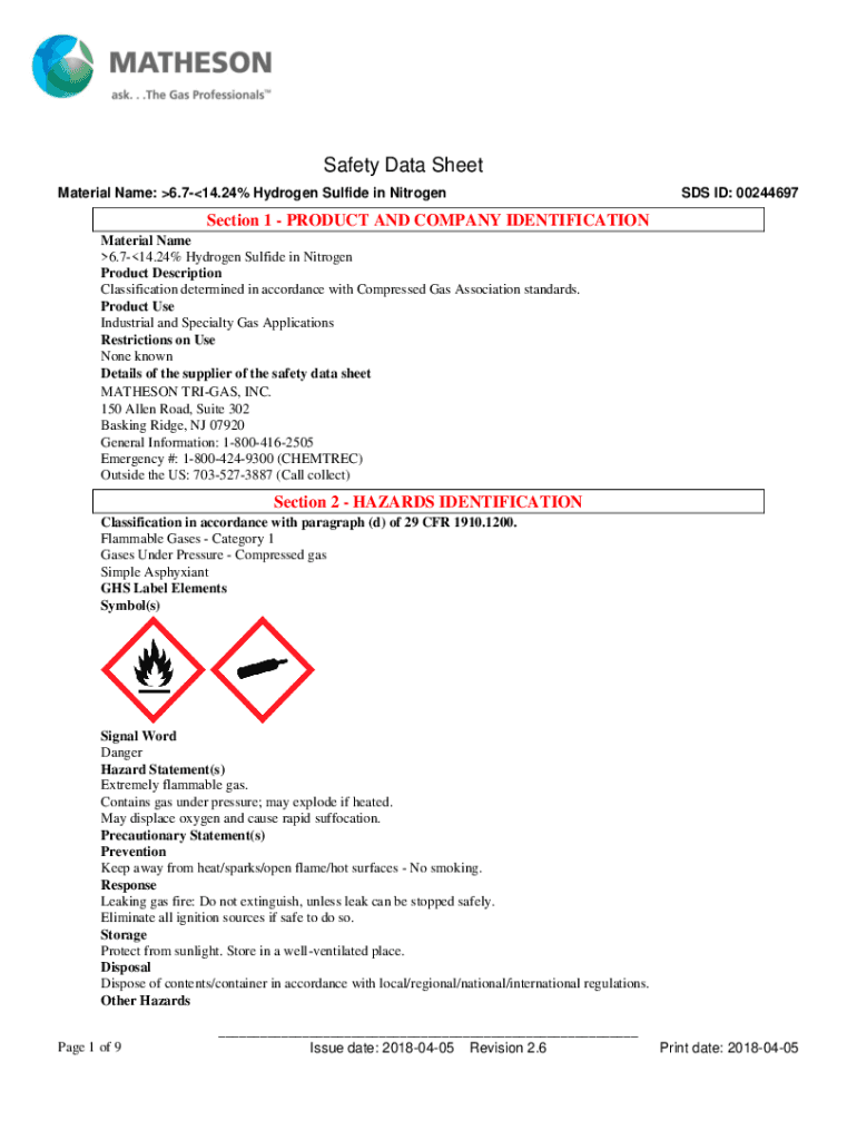 Fillable Online Safety Data Sheet (SDS)Gasco Fax Email Print pdfFiller