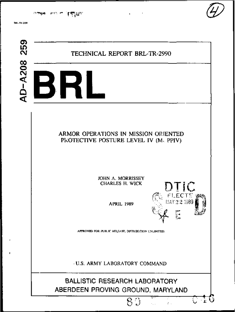 Fillable Online Armor Operations in Mission Oriented Protective Posture