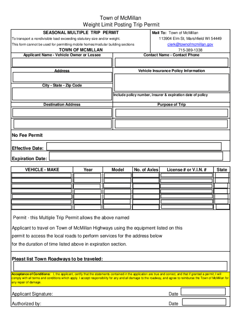 tennessee single trip permit