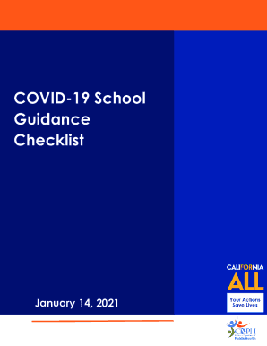 COVID-19 School Guidance Checklist