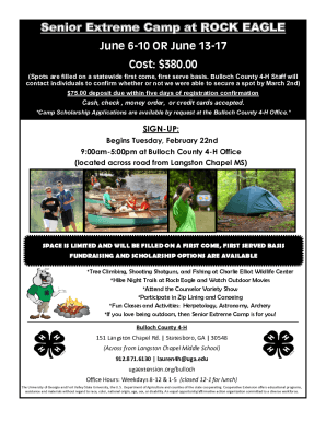 Senior Extreme Camp at ROCK EAGLE