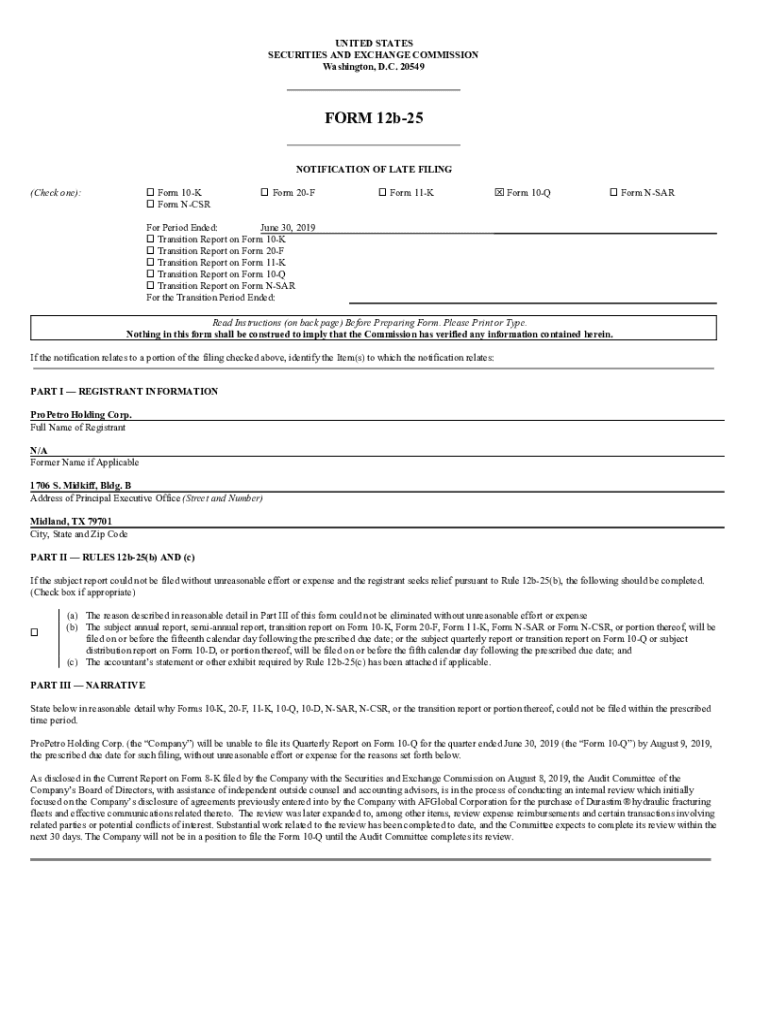 Fillable Online 17 CFR240.12b25 Notification of inability to timely