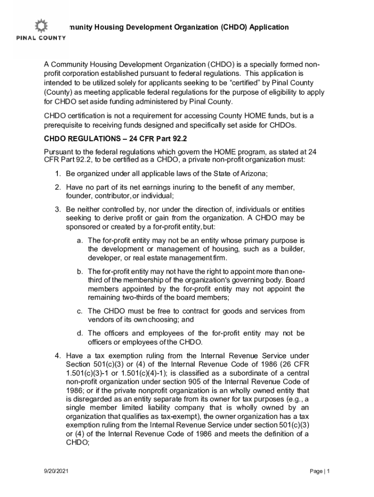 Fillable Online Community Housing Development Organization (CHDO