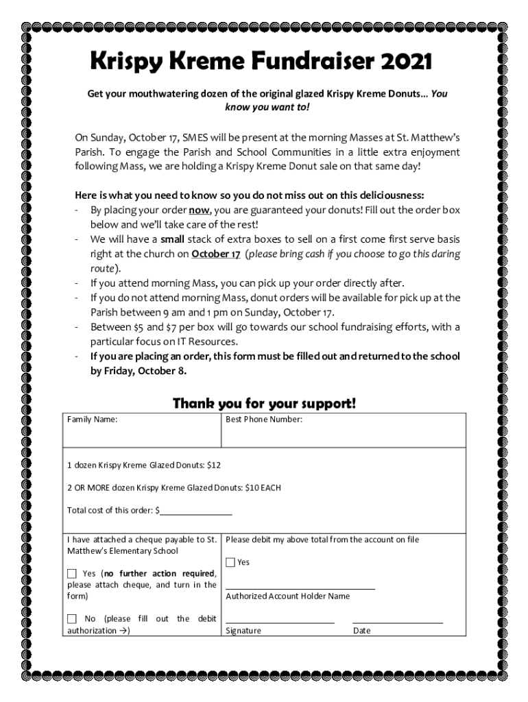Fillable Online Krispy Kreme School Order Form.docx Fax Email Print ...