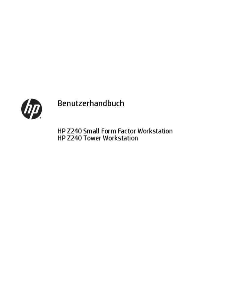 Ausfüllbar Online HP Z240 Small Form Factor Workstation ... Fax Email ...