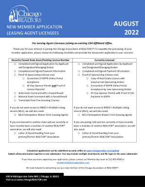 Fillable Online Chicago association of realtors lease 2022 Fax Email ...