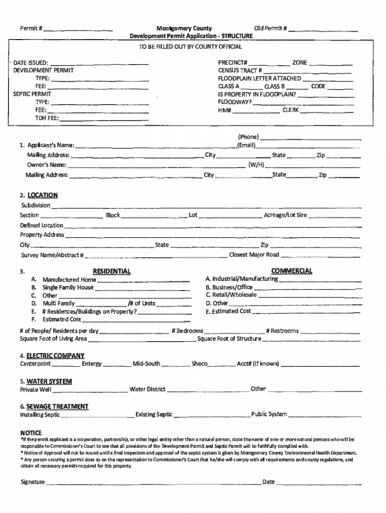 Fillable Online Septic Permit Fax Email Print pdfFiller