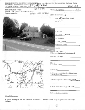 Fillable Online 52 Wapping Road. House Histories; MHC; Massachusetts ...