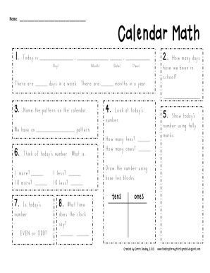 Fillable Online Months and DaysMonths in a Year Fax Email Print - pdfFiller