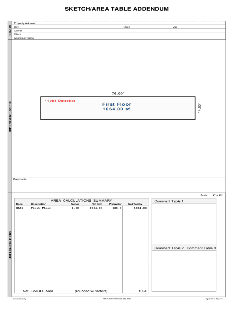 Fillable Online How is the gross living area measured and calculated