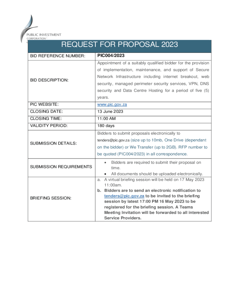 Fillable Online Request for Proposal (RFP) Selection of Service